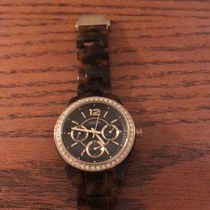 Fossil tortoise shell watch